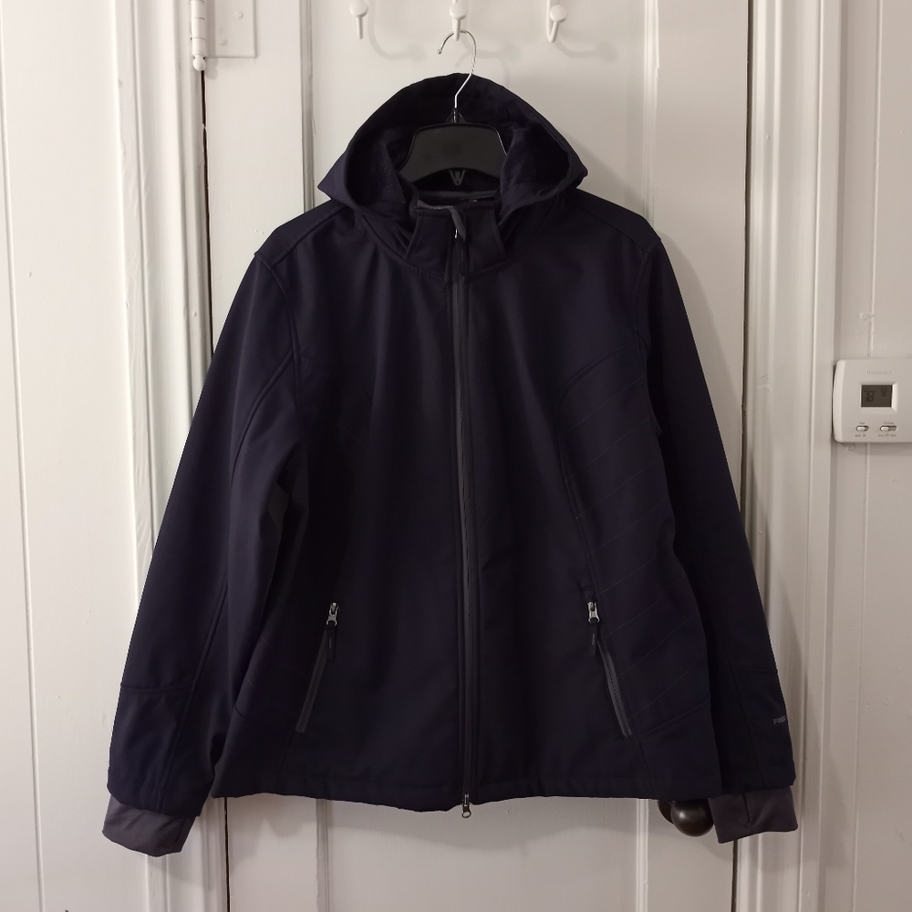 Free Country Blue Soft Shell Hooded Jacket Women's Size XX Large